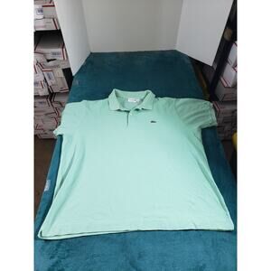 Lacoste Polo Shirt Size 3XL XXXL Mens Green Short Sleeve Golf Preppy Logo